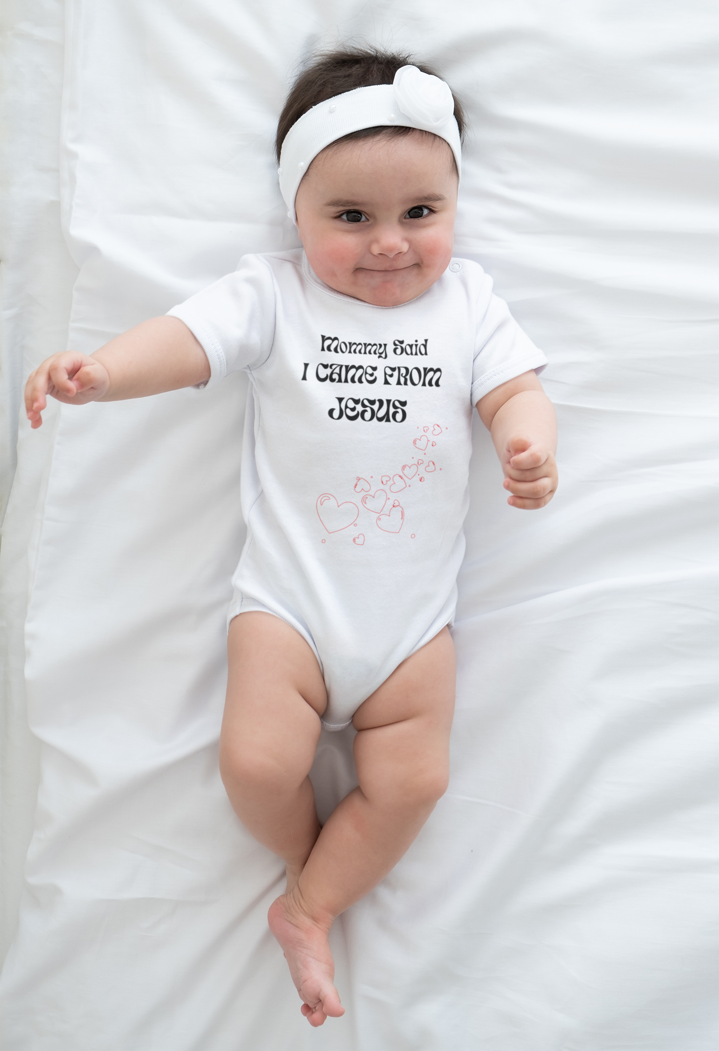 "Mommy Said" Lyrically Love Bible Verse Baby Onesie