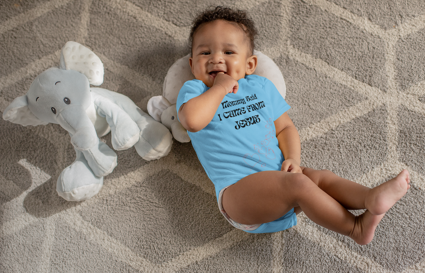 "Mommy Said" Lyrically Love Bible Verse Baby Onesie