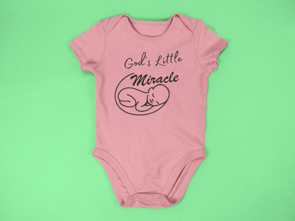 "God's Little Miracle" Lyrically Love Bible Verse Baby Onesie