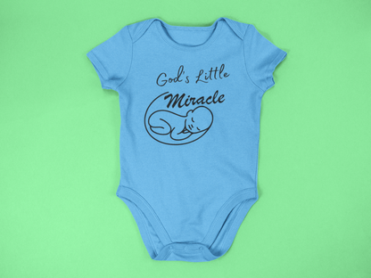 "God's Little Miracle" Lyrically Love Bible Verse Baby Onesie